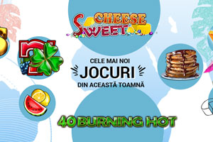 Представлены игровые автоматы 40 Burning Hot и Sweet Cheese Представлены игровые автоматы 40 Burning Hot и Sweet Cheese
